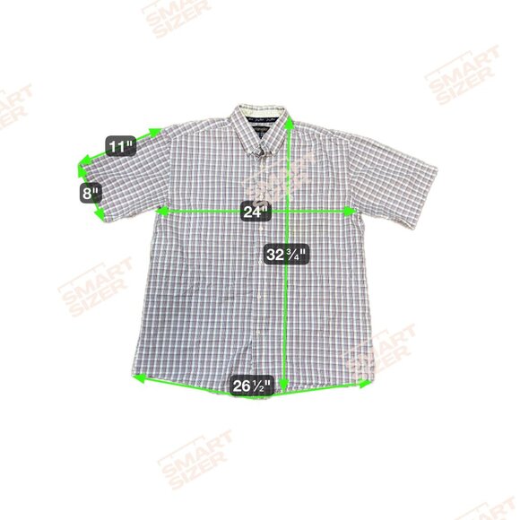 Wrangler George Strait XL Plaid Short Sleeve Button-Up Western Cowboy Shirt READ - Picture 6 of 6